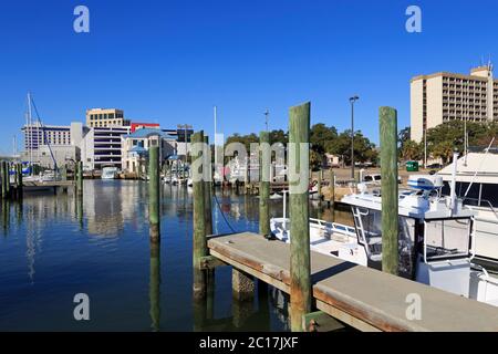 Casinos & Small Craft Harbour, Biloxi, Mississippi, USA Stockfoto