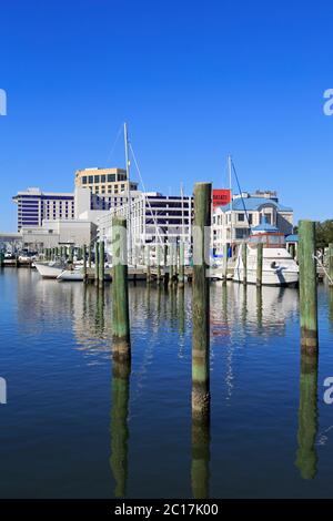 Casinos & Small Craft Harbour, Biloxi, Mississippi, USA Stockfoto