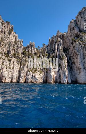 Nationalpark Calanques in der Nähe von Cassis und Marseille in Südfrankreich. Provence, Frankreich Stockfoto