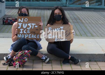 George Floyd Proteste, Vancouver, Kanada Stockfoto