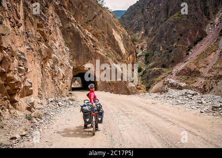 Radwandern durch Yunnan in China Stockfoto