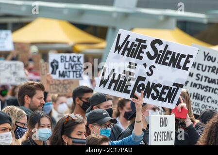 George Floyd Proteste, Vancouver, Kanada Stockfoto