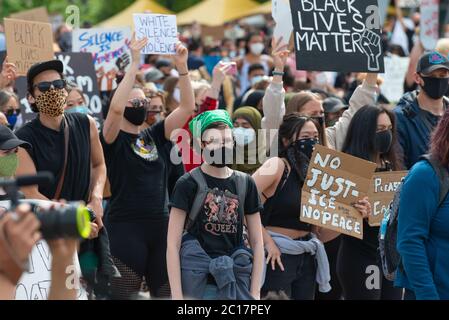 George Floyd Proteste, Vancouver, Kanada Stockfoto