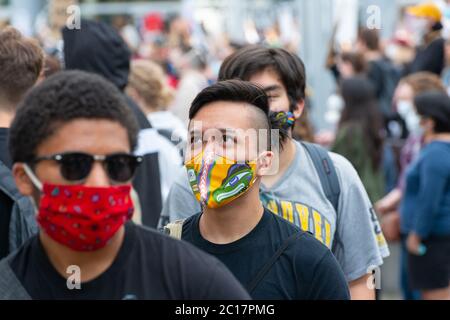 George Floyd Proteste, Vancouver, Kanada Stockfoto