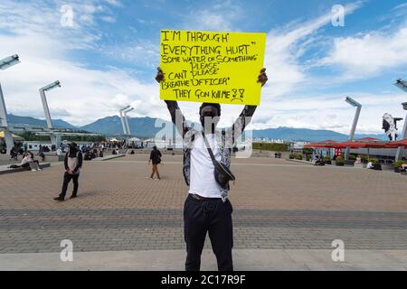 George Floyd Proteste, Vancouver, Kanada Stockfoto