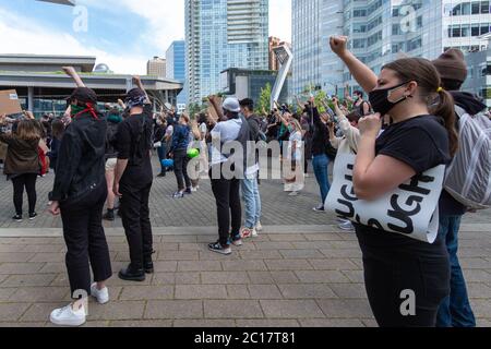 George Floyd Proteste, Vancouver, Kanada Stockfoto