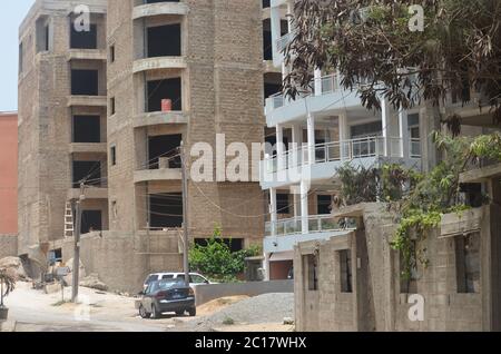 Öl-getriebener Bauboom in Dakar, Senegal Stockfoto