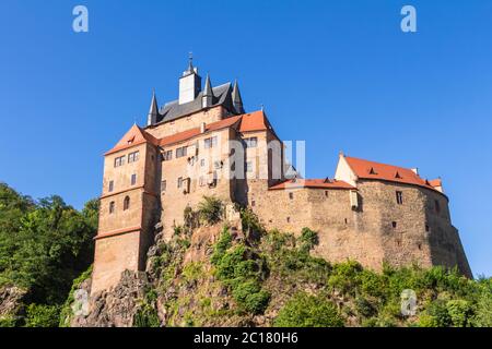 Historisches Kriebstein Schloss bei Waldheim in Sachsen, Deutschland Stockfoto