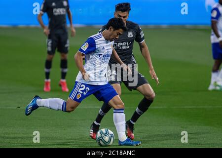 Zaragoza, Spanien. Juni 2020. Shinji Kagawa von Real Zaragoza (23) während des La Liga-Spiels zwischen Real Zaragoza und Alcorcon in La Romareda, Spanien am 13. Juni 2020. (Foto: Daniel Marzo/Pacific Press/Sipa USA) Quelle: SIPA USA/Alamy Live News Stockfoto