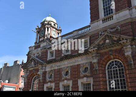 Philadelphia, PA/USA - 26. Juni 2019: Das historische Gebäude der Corn Exchange National Bank in Old Towne Philadelphia Stockfoto