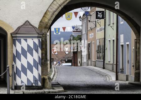 Neunburg vorm Wald, Stadttor, Oberpfalz, Bayern, Deutschland Stockfoto