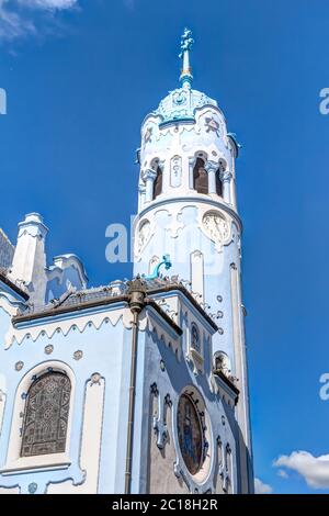 Blaue Kirche in Bratislava - Kirche der Hl. Elisabeth Stockfoto