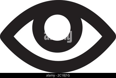 Symbol "Rote-augen" im flachen Stil Vektor für App, UI, Websites. Schwarzes Symbol Vektor Illustration. Stock Vektor