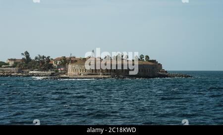 Sklaverei Festung auf Goree Insel Stockfoto