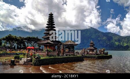 Pura Ulun Danu Bratan, Bali, Indonesien Stockfoto