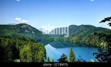 Landschaft des Alpsee Stockfoto