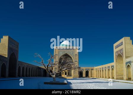 Moschee Kalyan Hof als Teil des Po-i-Kalyan Komplex Buchara Usbekistan Stockfoto