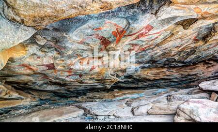 Höhlenmalereien und Petroglyphen Laas Geel bei Hargeisa Somalia Stockfoto