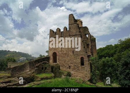 Palast von Iyasu, Enkel Fasilidas in Fasil Ghebbi Site Gonder Stockfoto