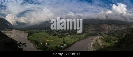 Kunar aka Chitral oder Kama Fluss, Khyber Pakhtunkhwa Provinz Pakistan Stockfoto