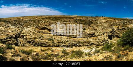 Panoramablick auf die Adi-Alauti-Schlucht, Qohaito Eritrea Stockfoto