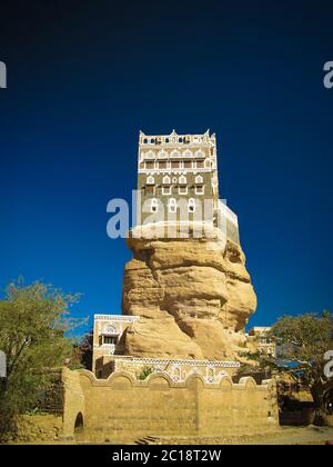 Wadi Dahr, Sommerresidenzvon Imam Yahya Stockfoto