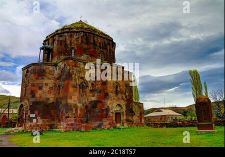 Außenansicht der Kirche Saint Hovhannes, Mastara, Aragatsotn, Armenien Stockfoto