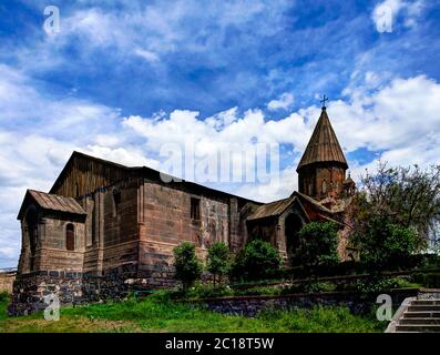 Außenansicht der Kirche Saint Marianeh, Ashtarak, Aragatsotn Province, Armenien Stockfoto