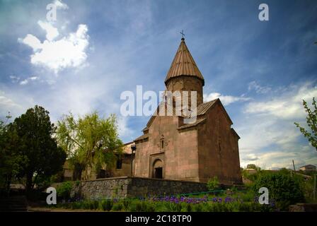 Außenansicht der Kirche Saint Marianeh, Ashtarak, Aragatsotn Province, Armenien Stockfoto