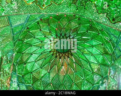 Shah Cheragh Moschee Spiegel Decke, Shiraz, Iran Stockfoto