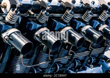 Nahaufnahme des Motors Stockfoto
