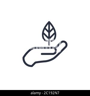 Vektor-Zeichen freundliche Umwelt, Umweltschutz Symbol, Stock Vektor Illustration isoliert Stock Vektor