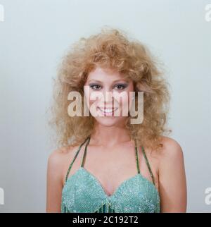 Audrey Landers, amerikanische Schauspielerin und Sängerin, Deutschland um 1985. Amerikanische Schauspielerin und Sängerin Audrey Landers, Deutschland um 1985. Stockfoto