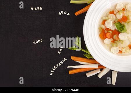 Gesunde Gemüsesuppe Stockfoto