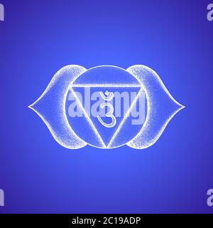 Handgezeichnete Chakra Ajna Illustration Stockfoto