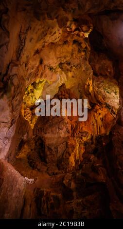 Innenansicht der Grutas Mira de Aire Höhle, Portugal Stockfoto