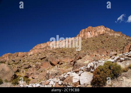 Schöne Felsformationen in Bolivien Stockfoto