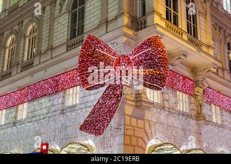 Weihnachtsschmuck in Wien Österreich Stockfoto