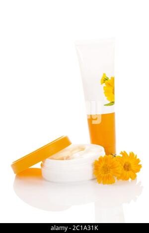 Calendula creme gesund Stockfoto