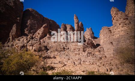 Bizzare Felsformation in Essendilene, Tassili nAjjer Nationalpark, Algerien Stockfoto