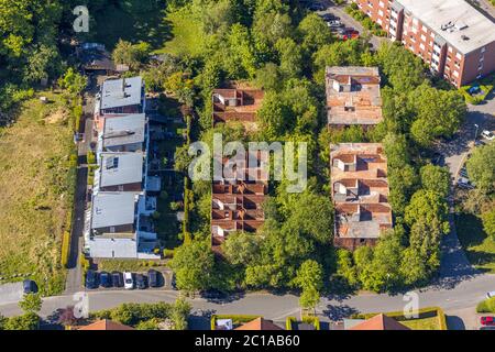 Luftaufnahme, Wohnsiedlung Ernst-König-Straße, Rohbau, Arnsberg, Sauerland, Hochsauerlandkreis, Nordrhein-Westfalen, Deutschland, DE, Stockfoto
