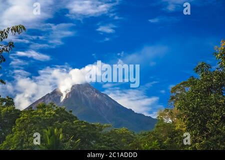 Der vulkanischen Landschaft der Insel Flores Stockfoto