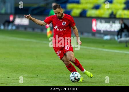 Brondby, Dänemark. Juni 2020. Casper Højer Nielsen (16) von AGF gesehen während der 3F Superliga Spiel zwischen Broendby IF und AGF im Brondby Stadium. (Foto Kredit: Gonzales Foto/Alamy Live News Stockfoto