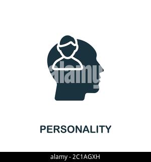 Persönlichkeitssymbol. Einfaches Element aus der Sammlung Psychologie. Kreative Persönlichkeit Symbol für Web-Design, Vorlagen, Infografiken und mehr Stock Vektor