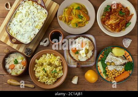 Portugiesische Küche Stockfoto