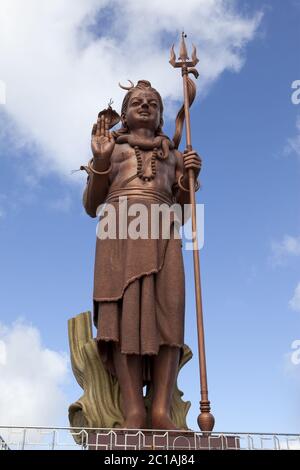 Mauritius. Shiva-Statue Stockfoto