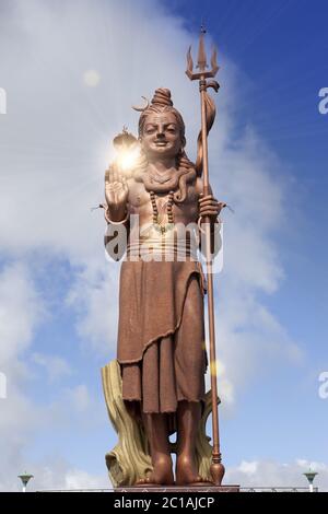 Mauritius. Shiva-Statue Stockfoto