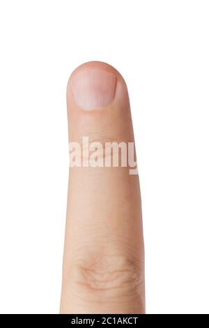 Makro des Fingers Stockfoto