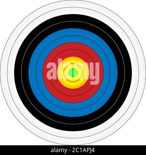 Bogenschießen Ziel, Vektor-Illustration Stock Vektor
