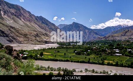 Kunar aka Chitral oder Fluss Kama, Khyber Pakhtunkhwa Provinz, Pakistan Stockfoto